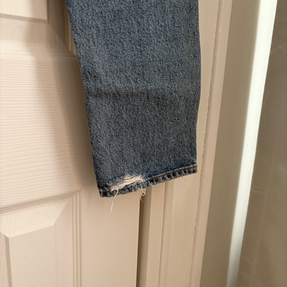 Agolde Riley High Rise Straight Crop Jeans - Picture 6 of 7